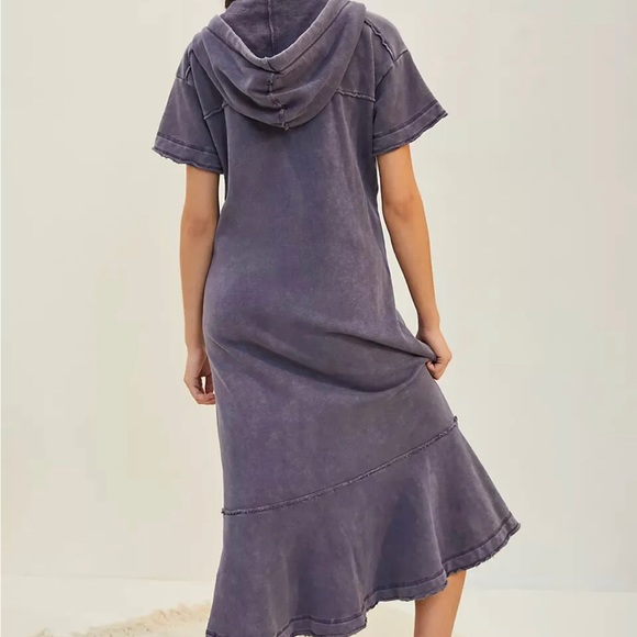 Anthropologie Daily Practice Megan Hooded Sweatshirt Maxi Dress - Picture 2 of 7